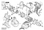 Bosch 3 601 J94 400 Gsb 14,4 Ve-2 Cordl Perc Screwdr 14.4 V / Eu Spare Parts